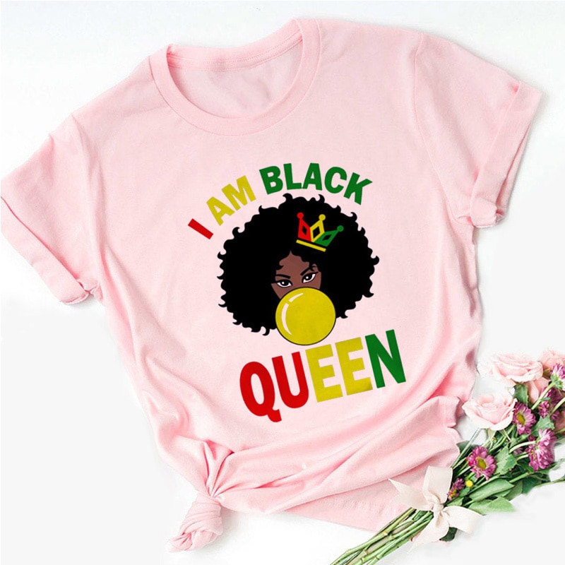 A CHILD OF GOD A WOMANOF FAITH woman tshirt yellow ladies clothes African black girl history month female Tshirt melanin T shirt