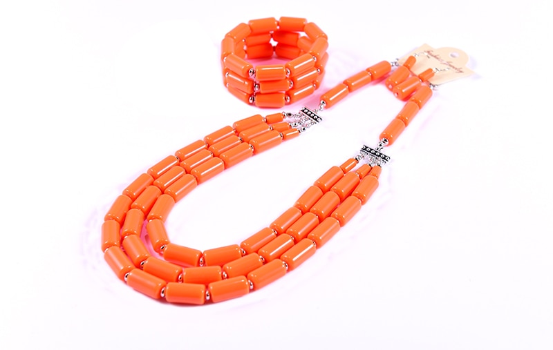 UDDEIN Nigerian Wedding Indian Jewelry Sets Bib Beads Necklace Earring Bracelet Sets Statement Collar African Beads Jewelry Set