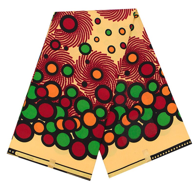 African Print Fabric Real Wax Dot Textile Sewing Dress Tissu Toy Patchwork Loincloth Designer Pagne 100% Polyester High Quality