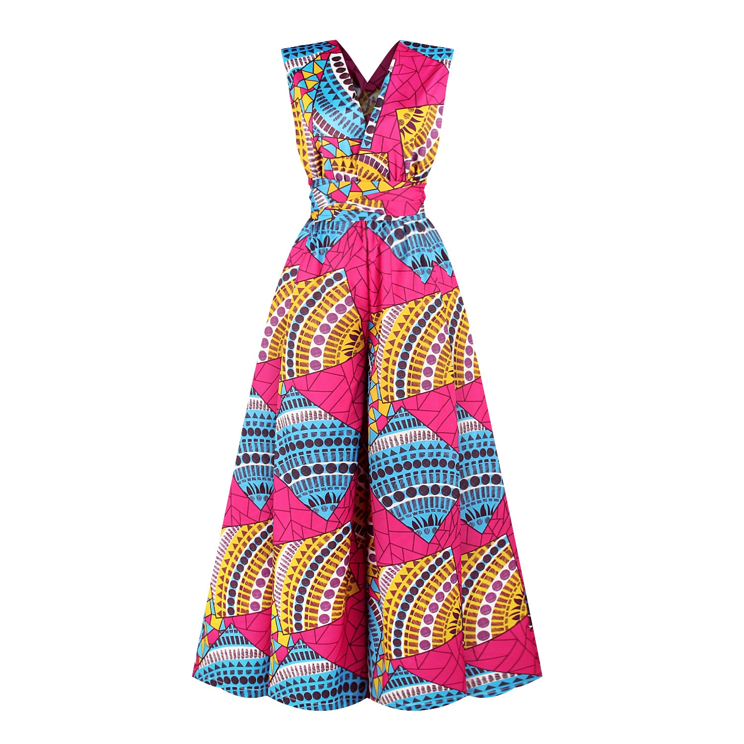 Women African Jumpsuits Traditional Print African Clothing Dashiki Ankara Trousers Multiple Wear Batik Pants African Clothes