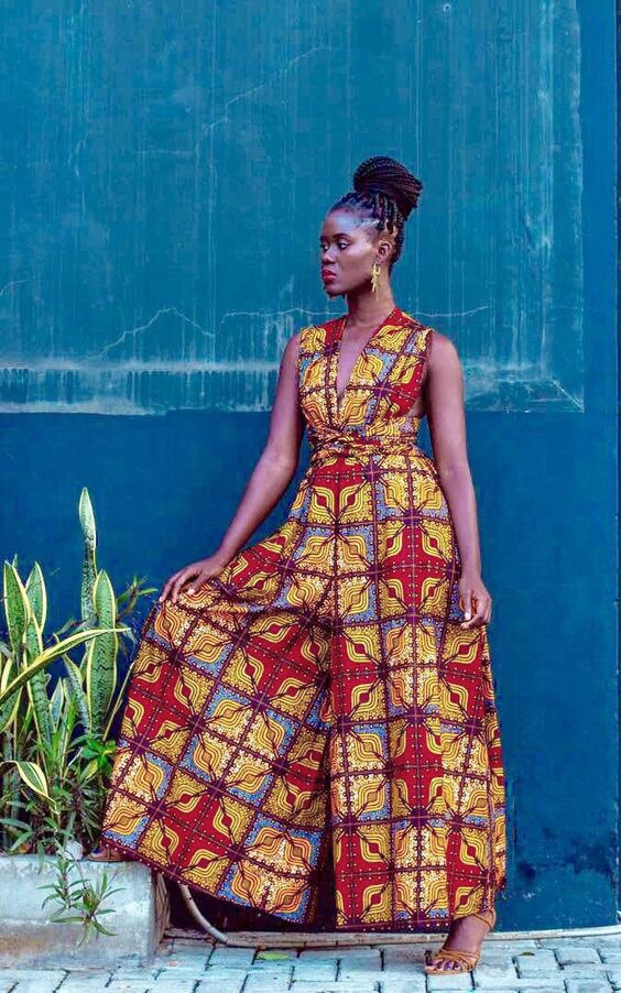 Women African Jumpsuits Traditional Print African Clothing Dashiki Ankara Trousers Multiple Wear Batik Pants African Clothes