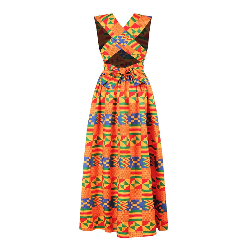 Ankara Africa Maxi Dress Women Dashiki Print Split Dress African Clothes Women Party African Dresses for Women Robe Africaine