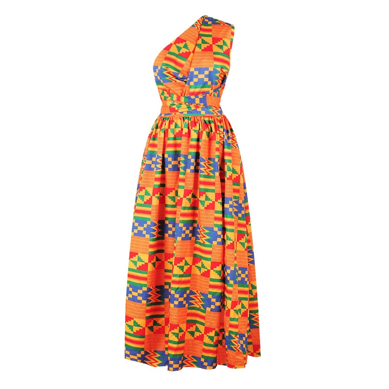 Ankara Africa Maxi Dress Women Dashiki Print Split Dress African Clothes Women Party African Dresses for Women Robe Africaine