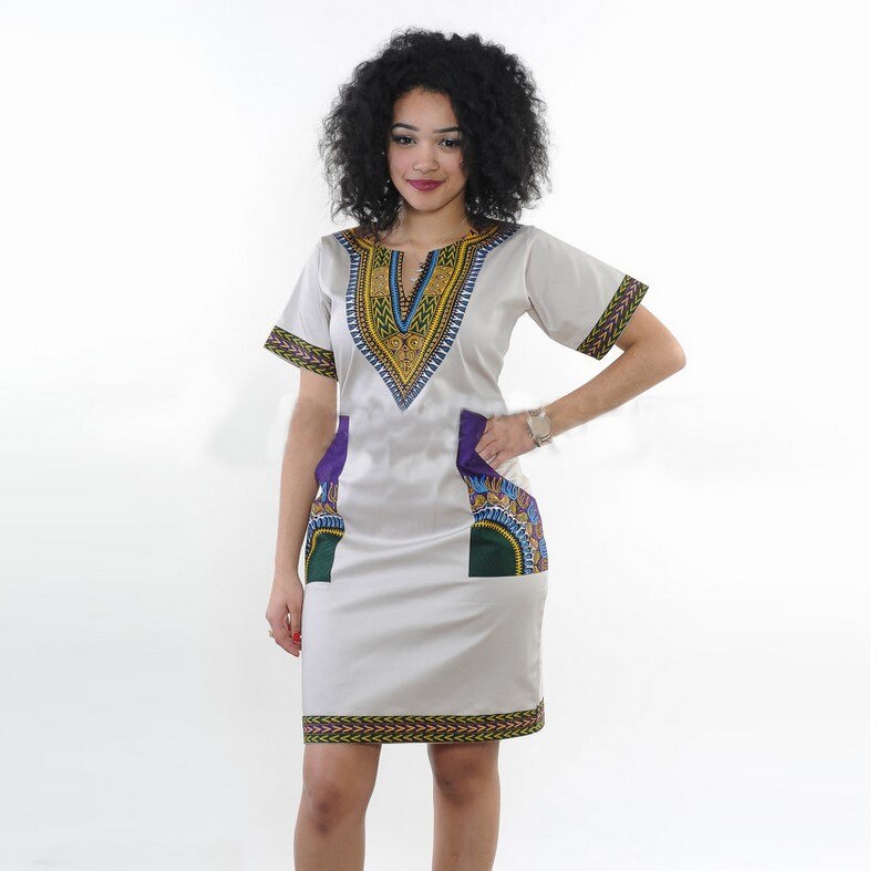 2022 Autumn New Fashion Ethnic Print Women's Dress African Women's Temperament Commuter Skirt African Dress Women