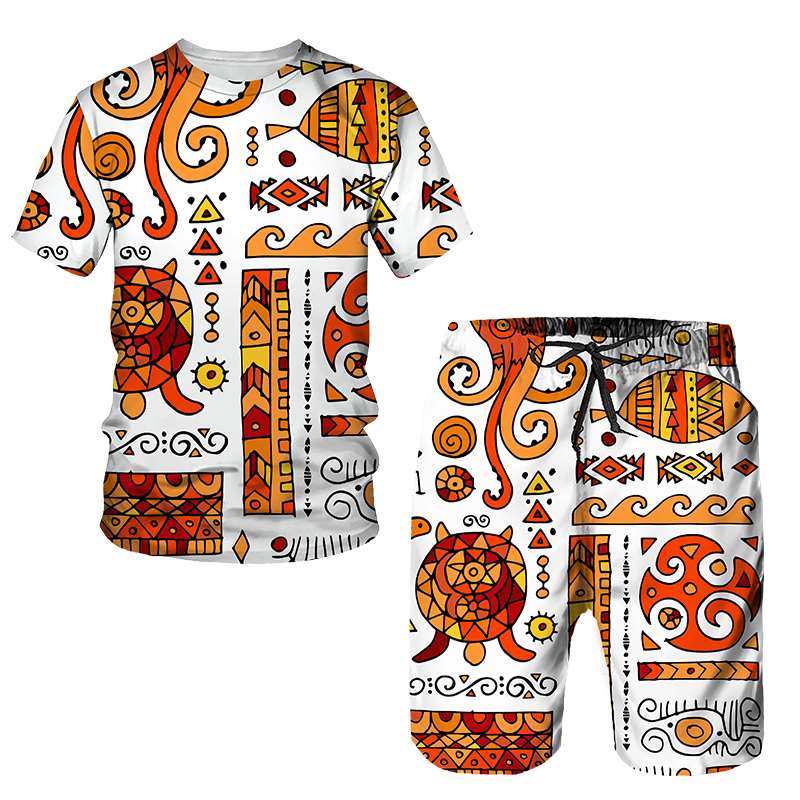 Newest African Print Women's/Men's T-shirts Sets Africa Dashiki Men’s Tracksuit/Vintage Tops Sport And Leisure Summer Male Suit