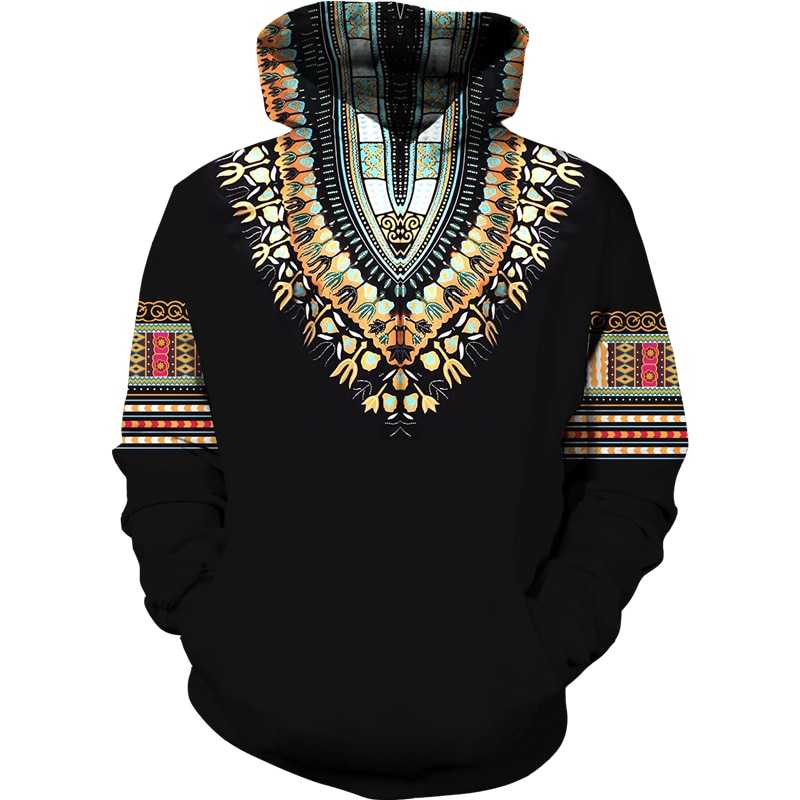 African Dashiki Hoodie/Suit Men's Casual 3D Printed Ethnic Style Sweatshirt Pants Set Men/Women Folk-Custom Streetwear Tracksuit