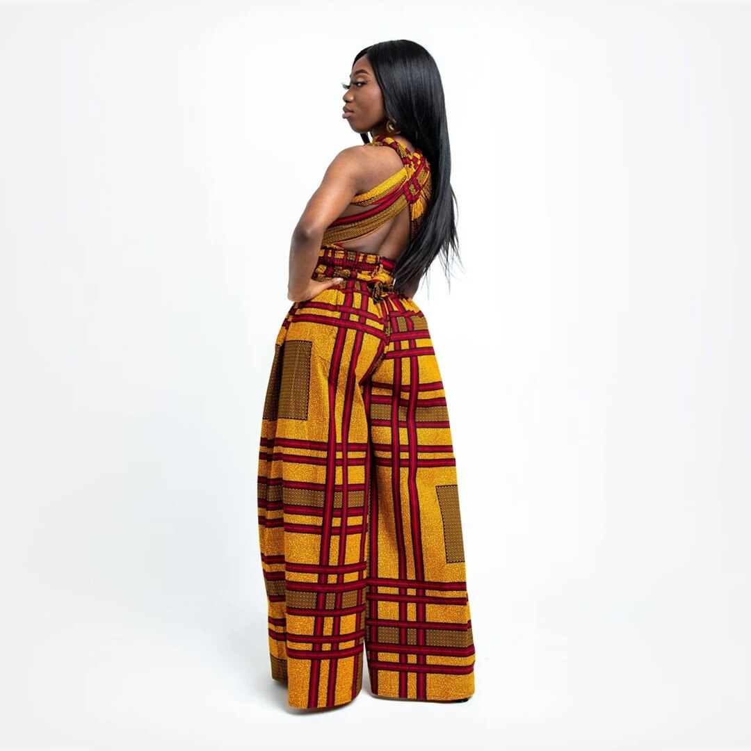 Fashion African Clothes For Women Vetement Femme 2021 High Quality Traditional Ethnic Party Dress Jumpsuits Nigerian Clothes