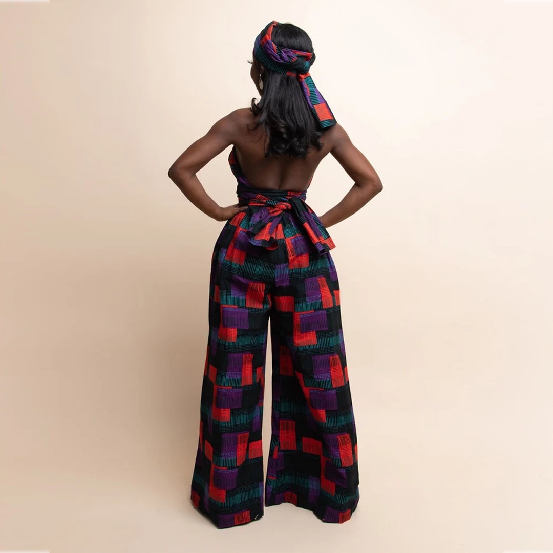 Fashion African Clothes For Women Vetement Femme 2021 High Quality Traditional Ethnic Party Dress Jumpsuits Nigerian Clothes