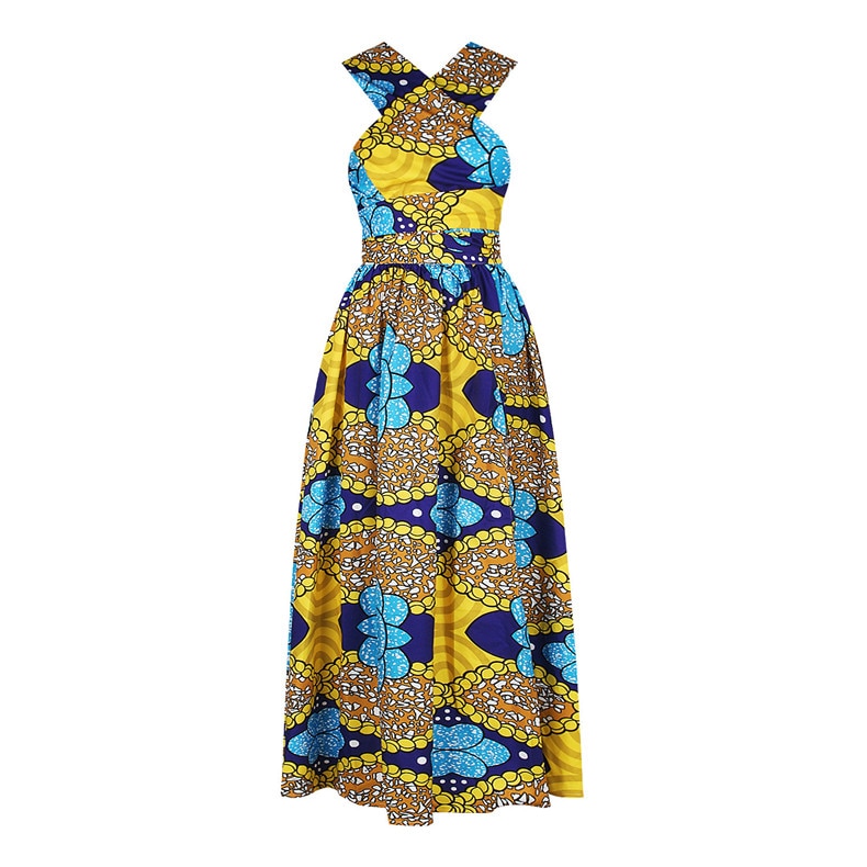 Long African Dress Women Traditional African Clothing Dashiki Ankara Summer Maxi Sundress Elegant Fashion Casual Multiple Wear