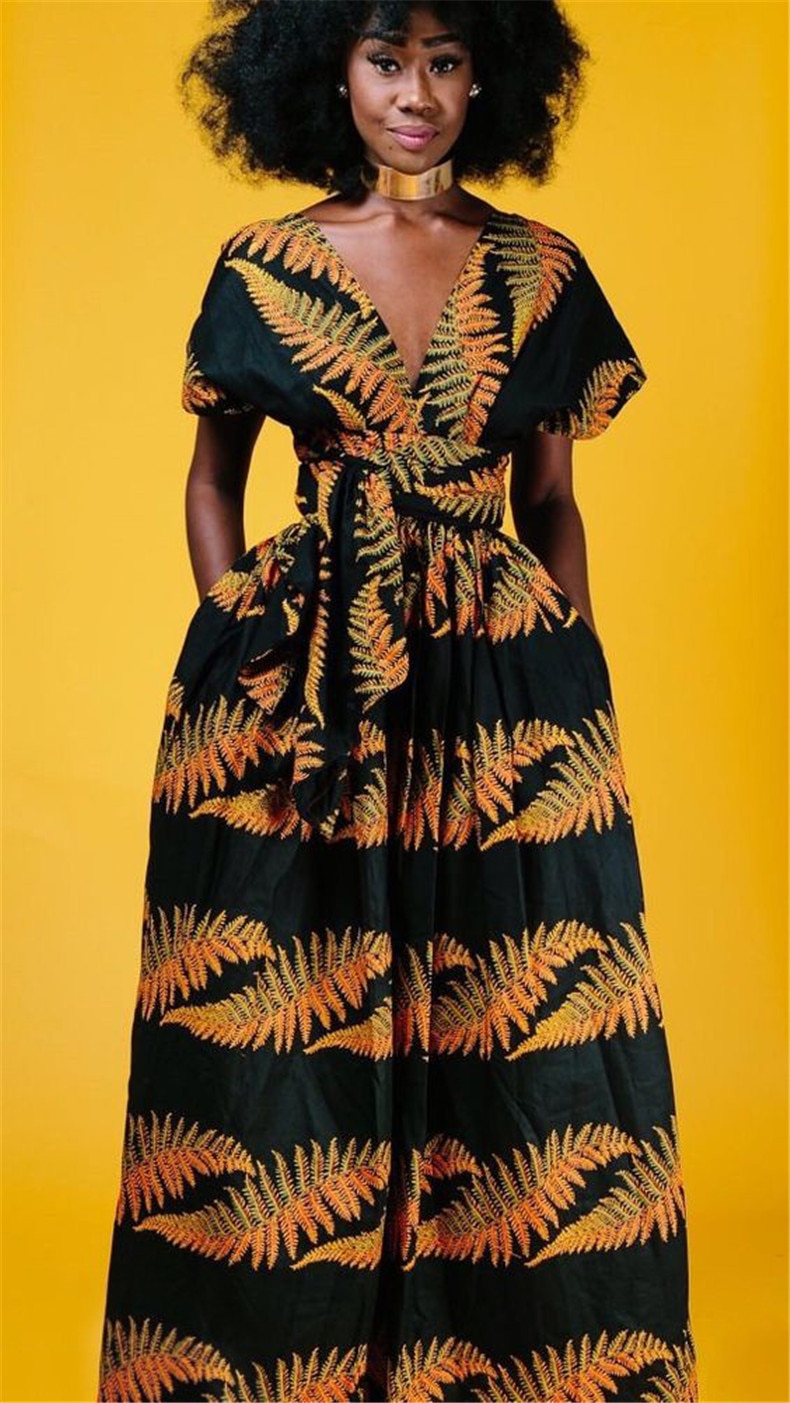 Long African Dress Women Traditional African Clothing Dashiki Ankara Summer Maxi Sundress Elegant Fashion Casual Multiple Wear