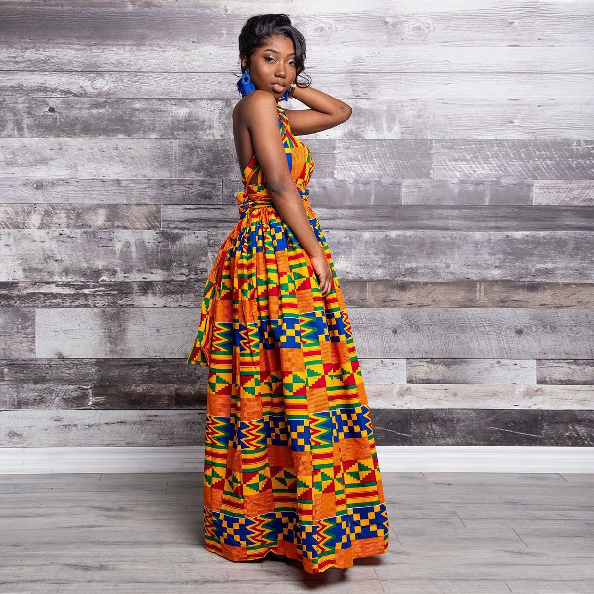 Long African Dress Women Traditional African Clothing Dashiki Ankara Summer Maxi Sundress Elegant Fashion Casual Multiple Wear