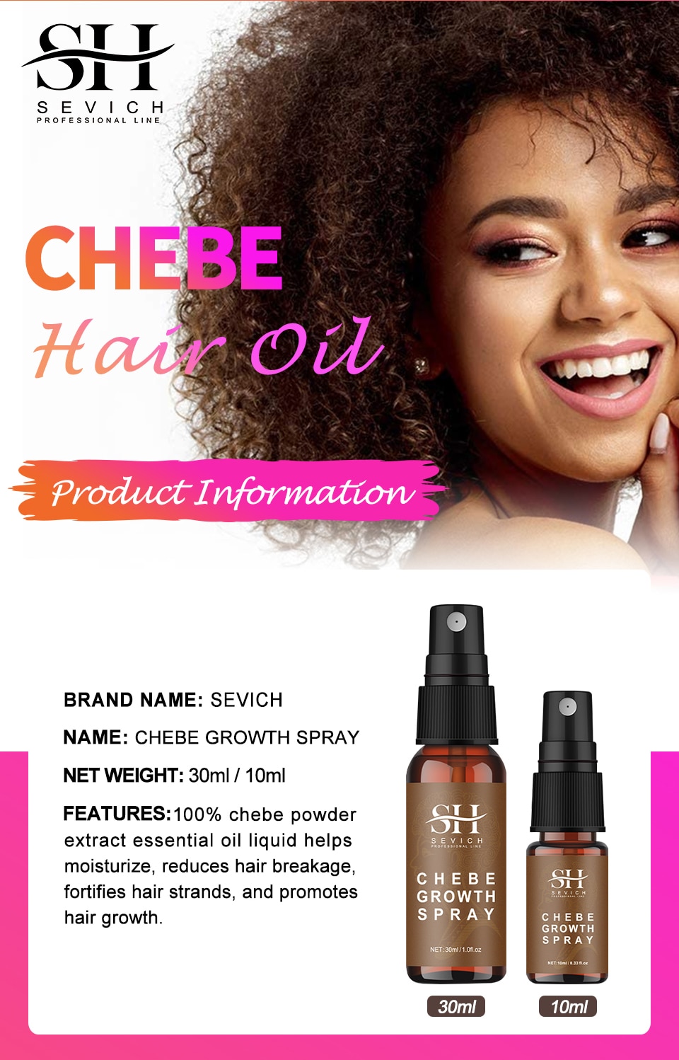 All Chebe Product Crazy Hair Growth Oil African Traction Alopecia Chebe Powder Serum Edges Anti Hair Loss Treatment Spray Sevich