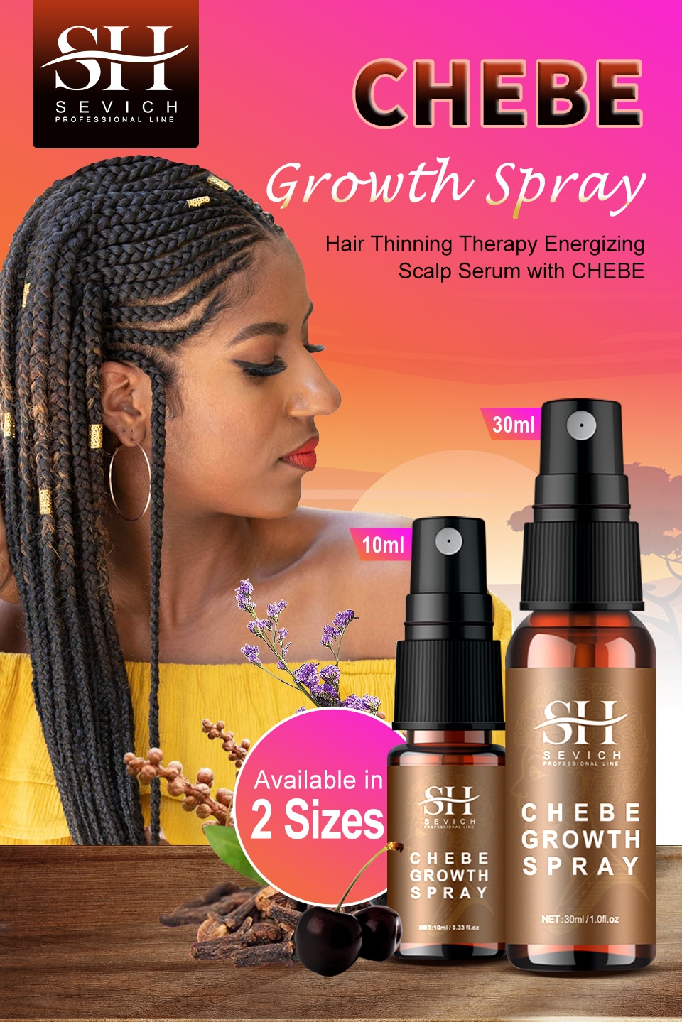 All Chebe Product Crazy Hair Growth Oil African Traction Alopecia Chebe Powder Serum Edges Anti Hair Loss Treatment Spray Sevich