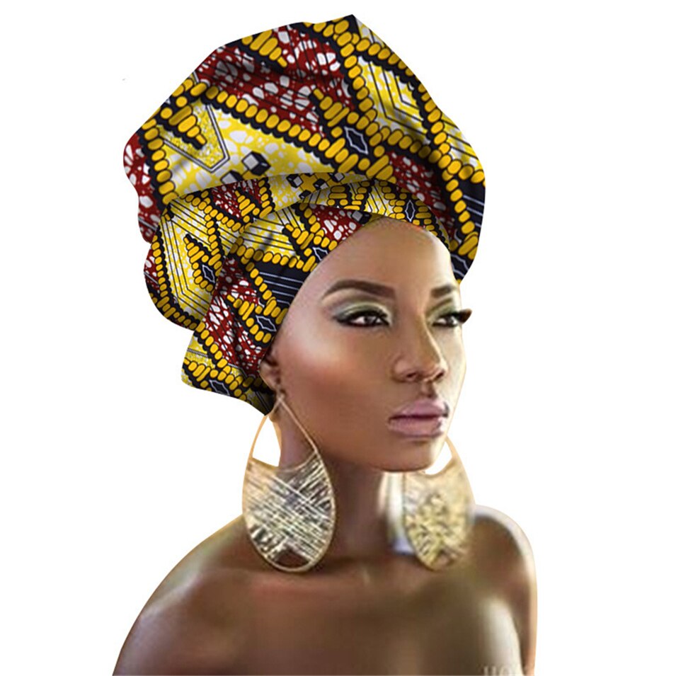 29Color African Head Wraps Nigerian Gele Headtie for Women Rich Print Headband Traditional Bazin Dresses Scarf 50*180CM