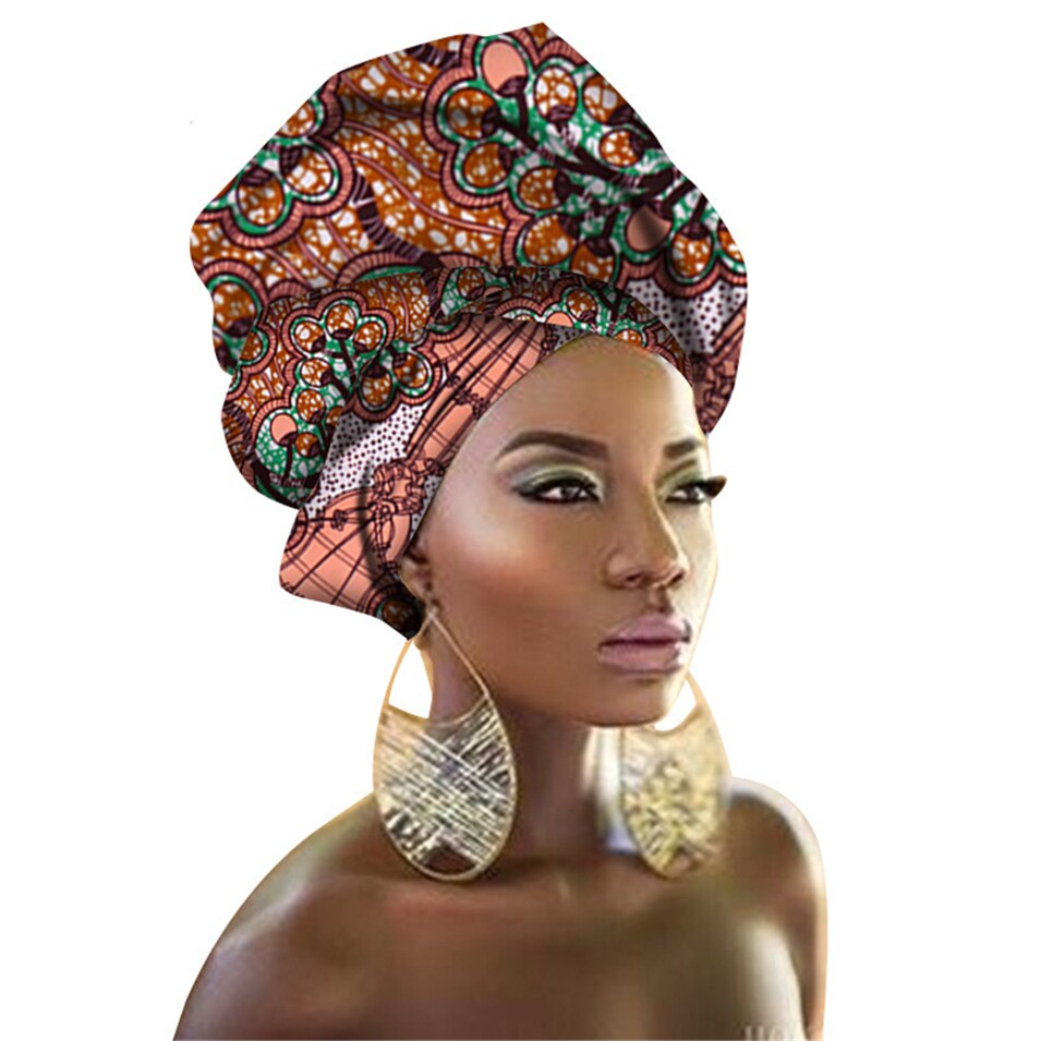 29Color African Head Wraps Nigerian Gele Headtie for Women Rich Print Headband Traditional Bazin Dresses Scarf 50*180CM