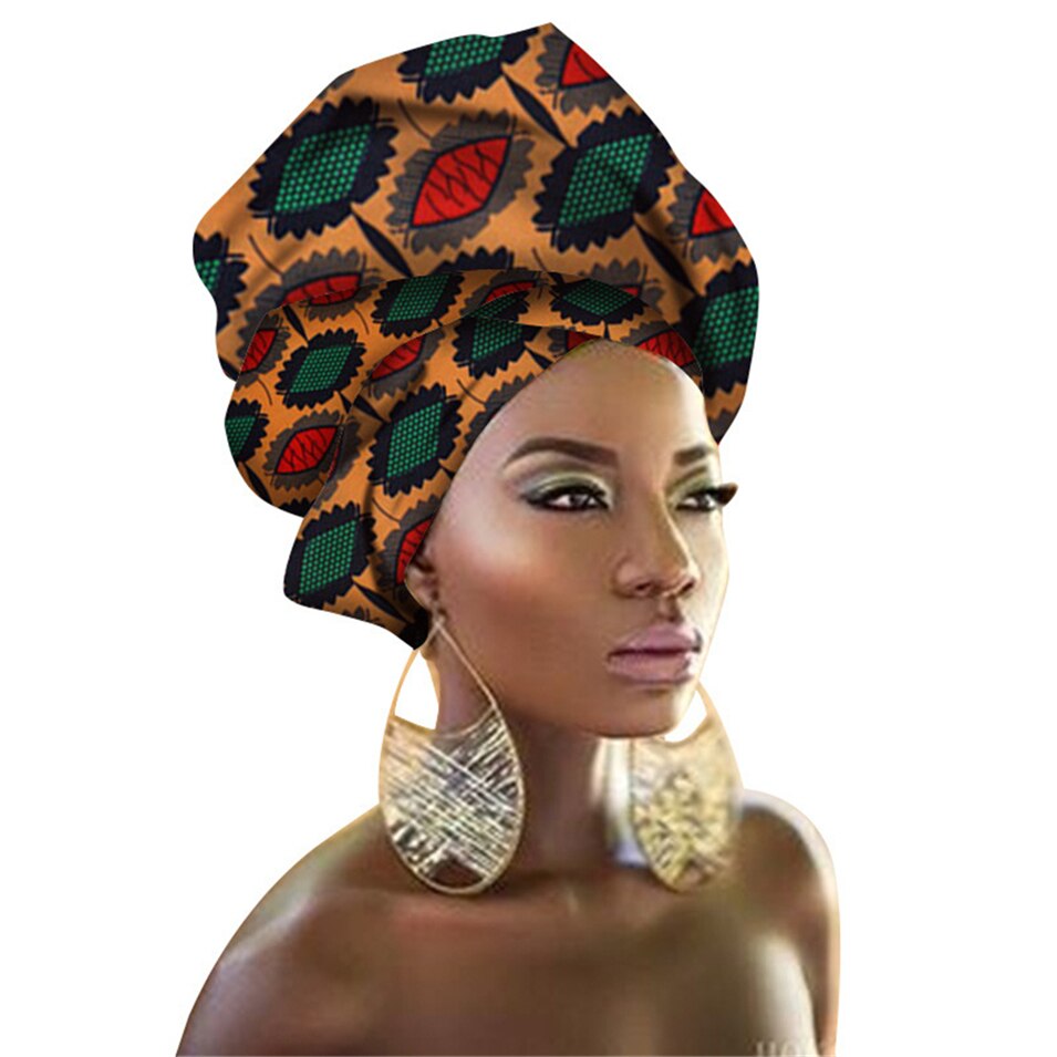 29Color African Head Wraps Nigerian Gele Headtie for Women Rich Print Headband Traditional Bazin Dresses Scarf 50*180CM