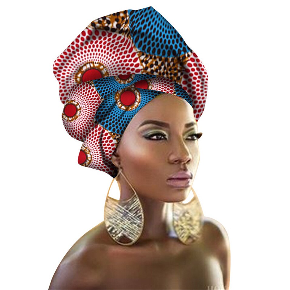 29Color African Head Wraps Nigerian Gele Headtie for Women Rich Print Headband Traditional Bazin Dresses Scarf 50*180CM