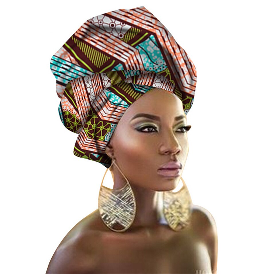 29Color African Head Wraps Nigerian Gele Headtie for Women Rich Print Headband Traditional Bazin Dresses Scarf 50*180CM