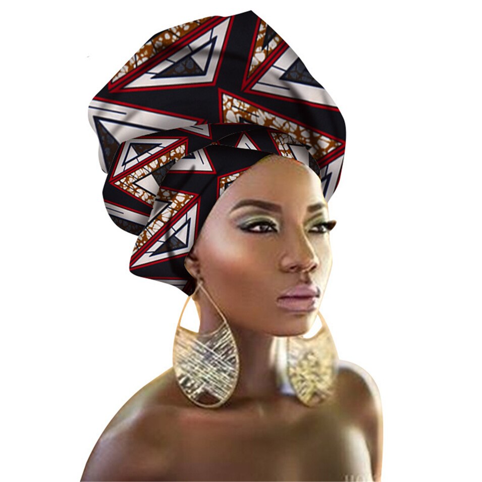 29Color African Head Wraps Nigerian Gele Headtie for Women Rich Print Headband Traditional Bazin Dresses Scarf 50*180CM