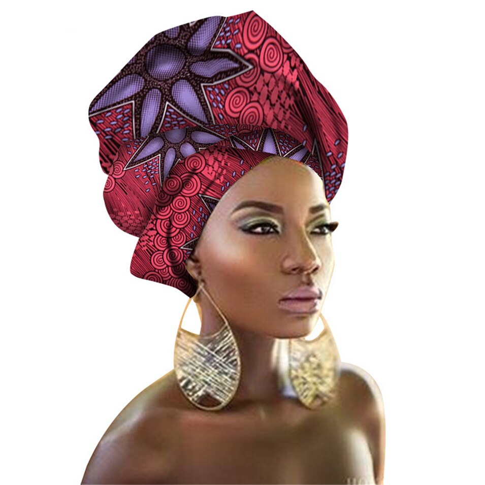 29Color African Head Wraps Nigerian Gele Headtie for Women Rich Print Headband Traditional Bazin Dresses Scarf 50*180CM