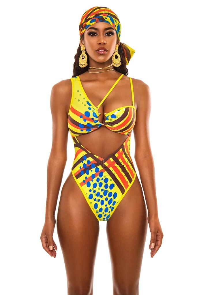 African Clothes for Women 2021 Summer African Women Printing Polyester Jumpsuit Without Headtie