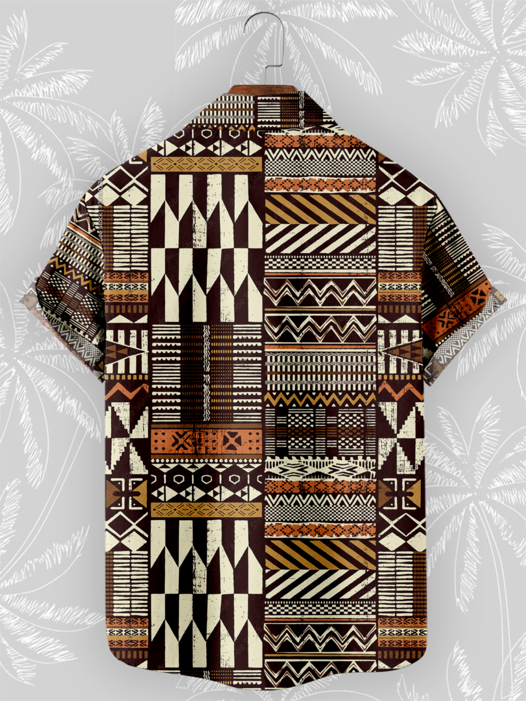 Retro Summer Shirts Short Sleeve Bohemian African Tribe 3D Print Shirts For Men 2023 Casual Hawaiian Beach Social Oversized Tops